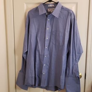 Burberry Button Down Dress Shirt Size 34, 17.5"